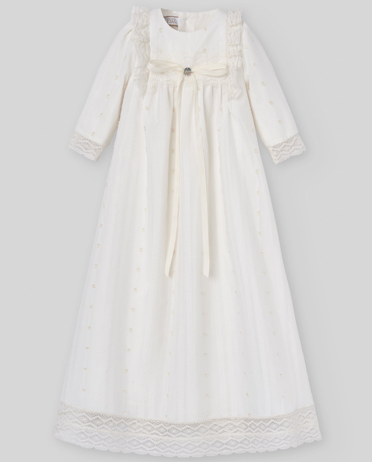 WOVEN NEWBORN LONG DRESS  "PAZ V26"