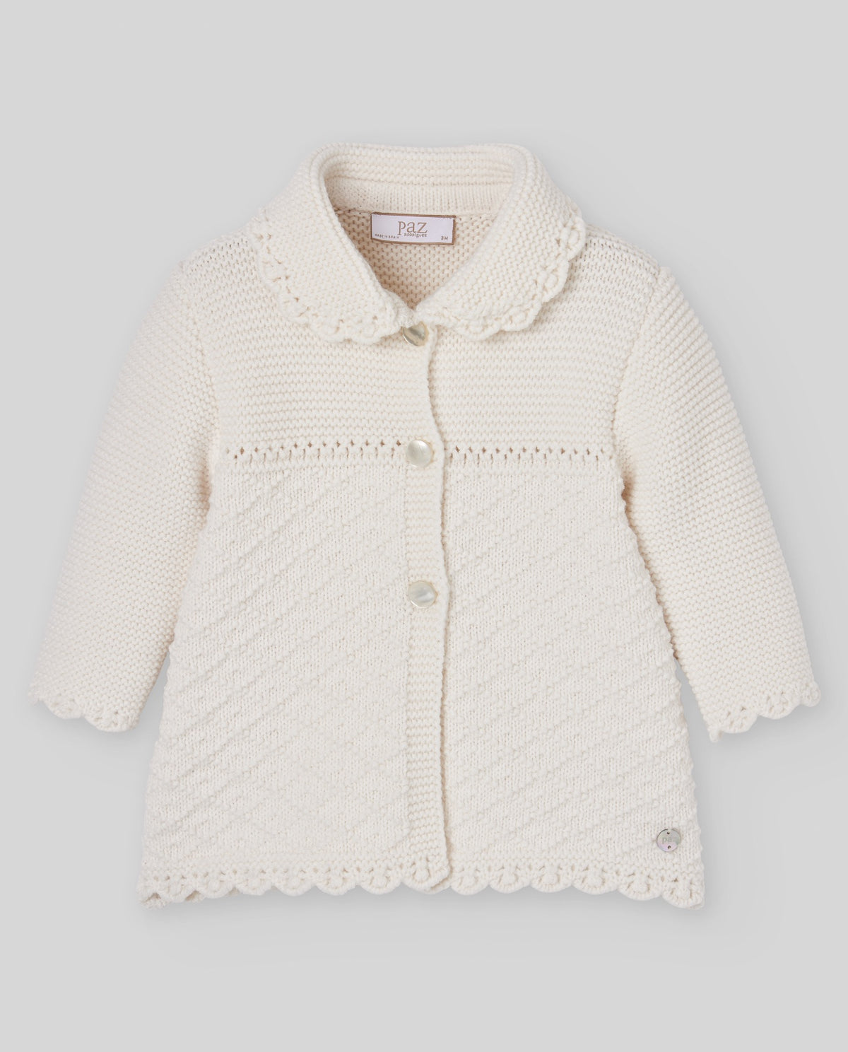 KNIT NEWBORN COAT "PAZ OI 26-27"