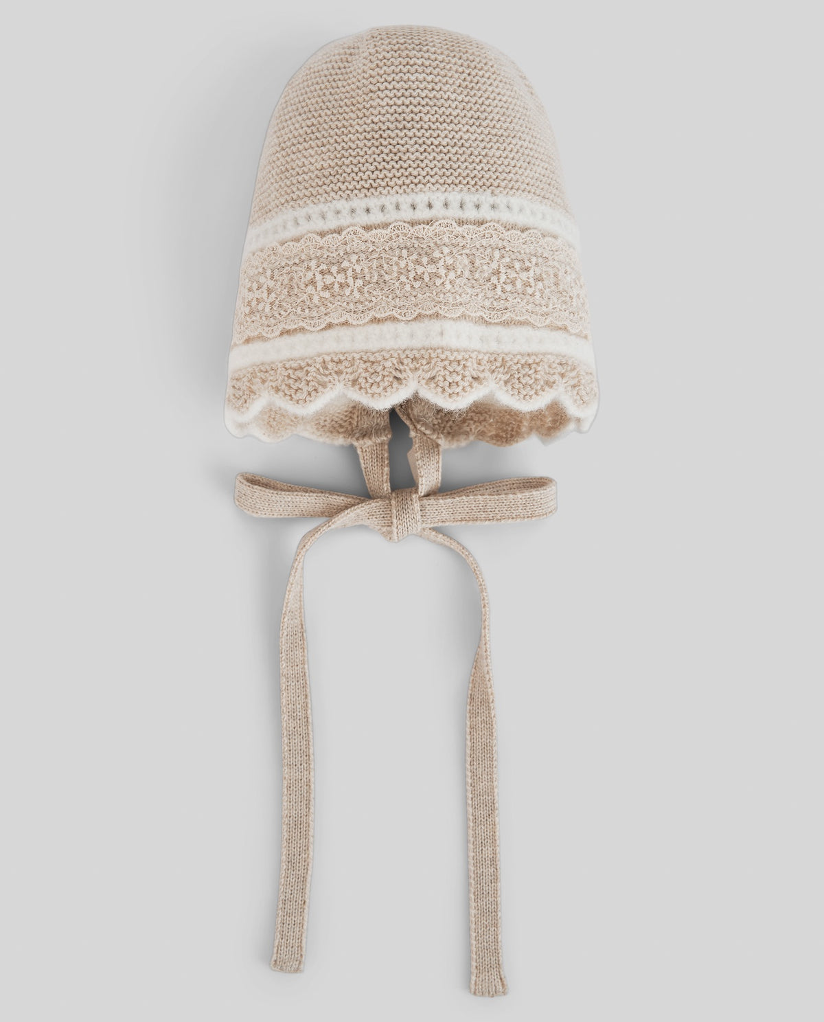 KNIT NEWBORN BONNET "LUA