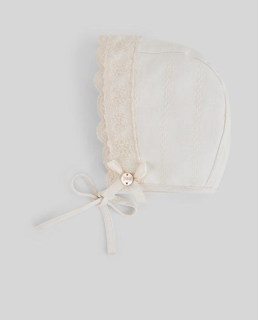 WOVEN NEWBORN BONNET "LUA