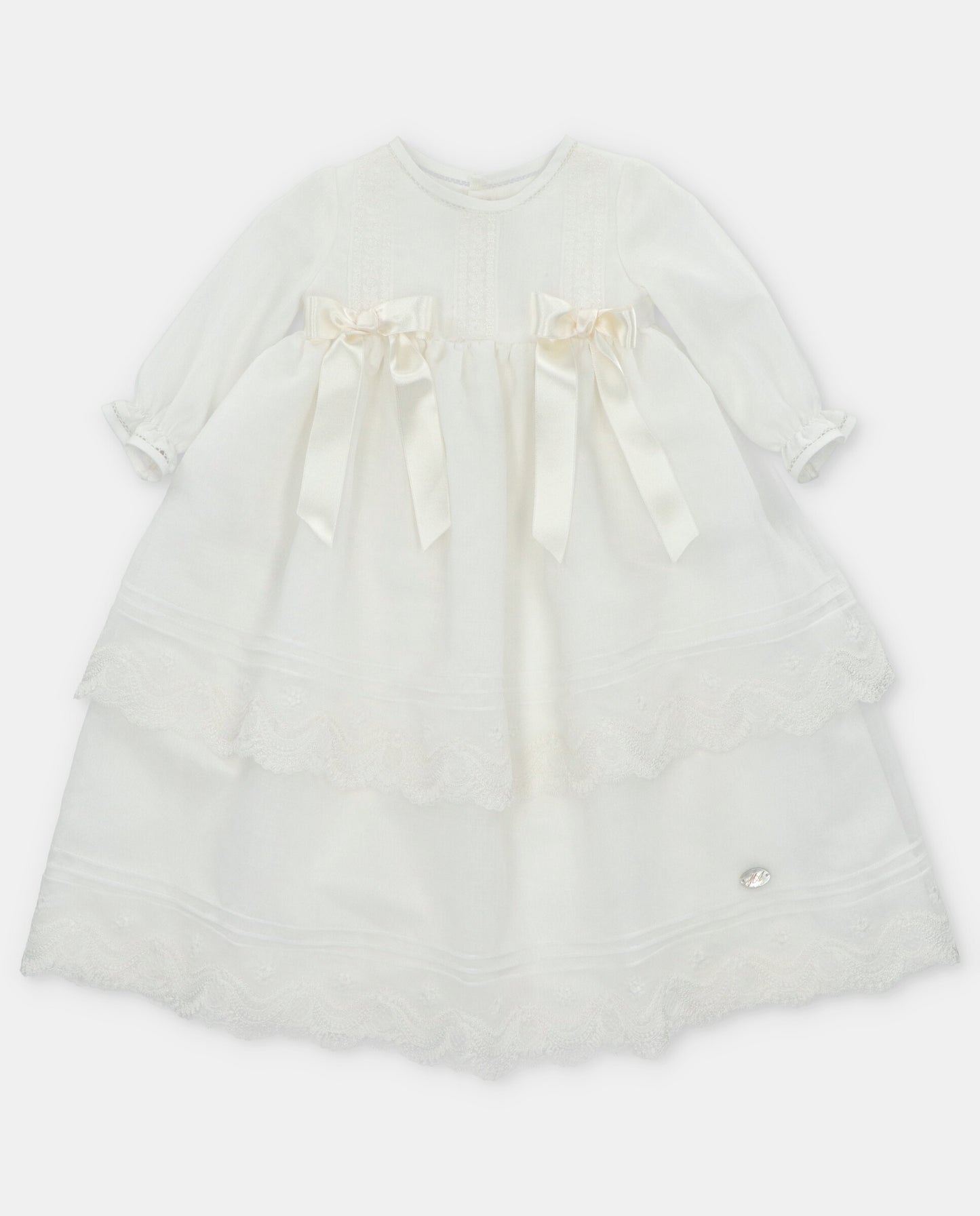 CHRISTENING GOWN WOVEN UNISEX ORGANDI020-20238