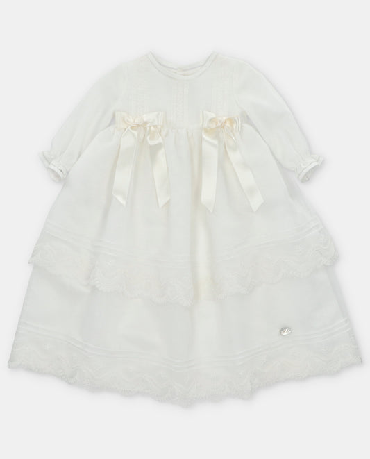 CHRISTENING GOWN WOVEN UNISEX ORGANDI020-20238