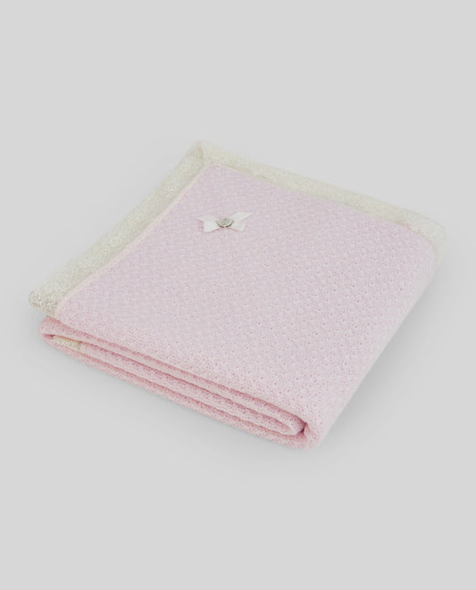 KNIT NEWBORN SHAWL "NAI" 100% Acrylic