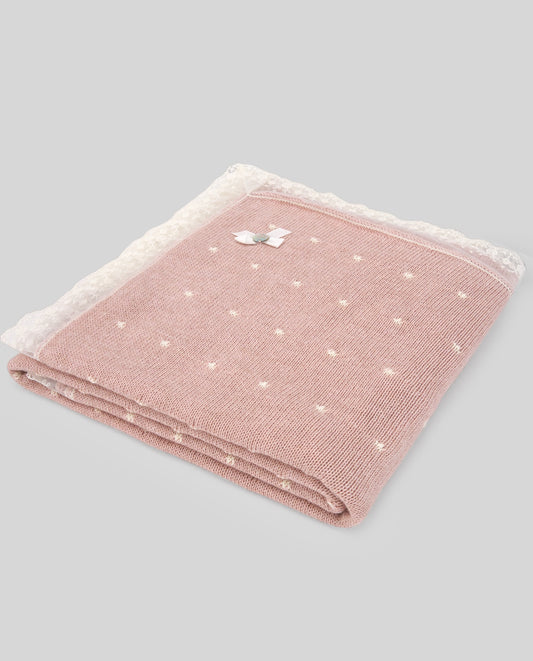 KNIT NEWBORN BLANKET  "HADAS"029-122078