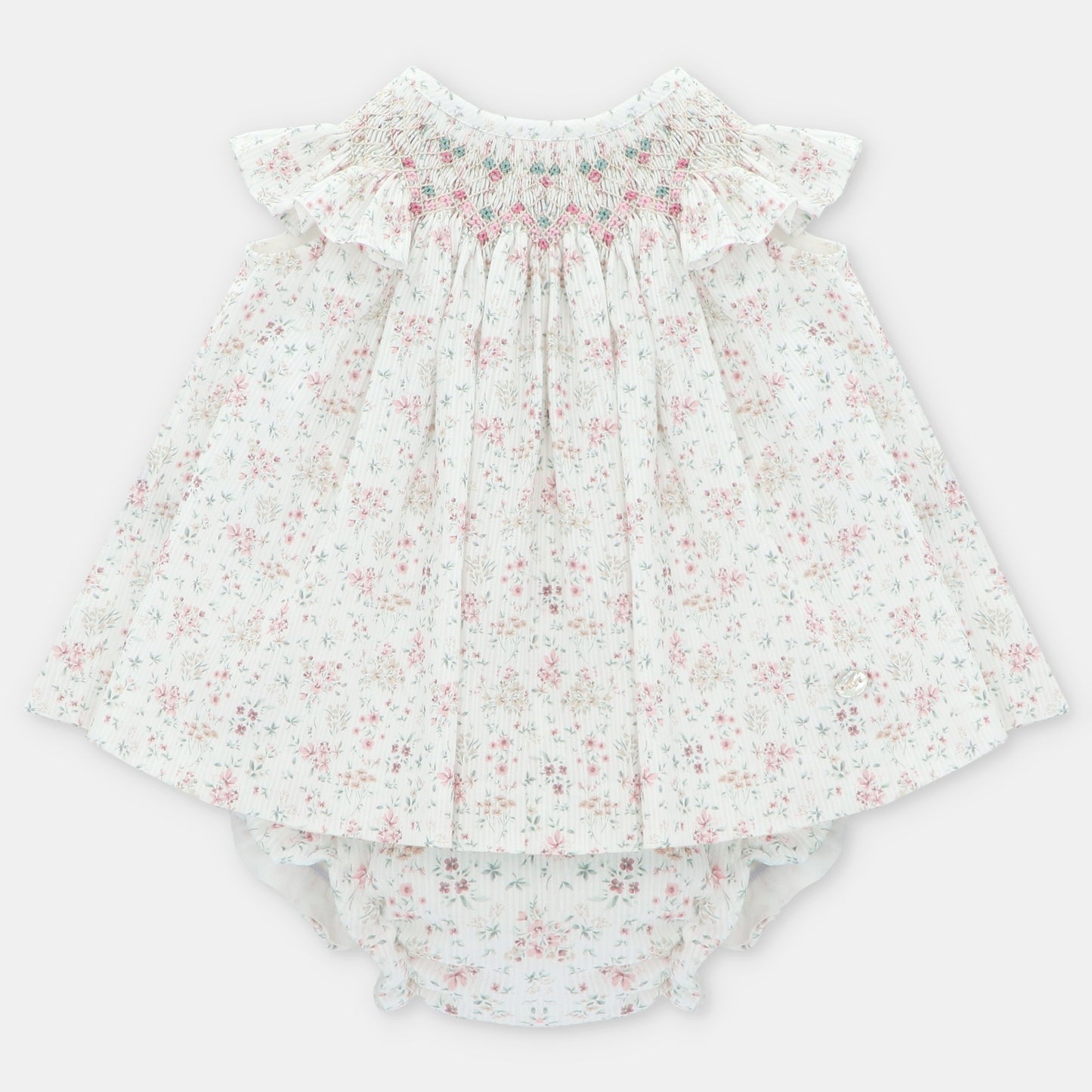 SET DRESS & NAPPY COVER WOVEN GIRL TORONTO