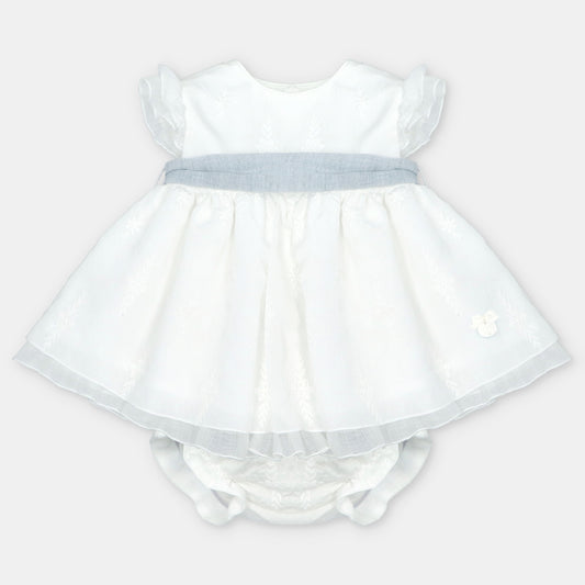 SET DRESS & NAPPY COVER WOVEN GIRL VICTORIA