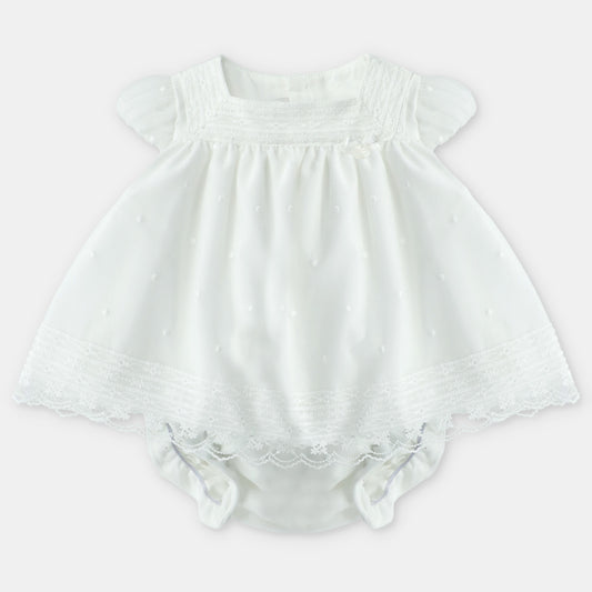SET DRESS & NAPPY COVER TULLED WOVEN GIRL CALGARY