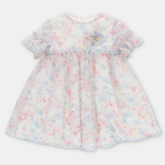 DRESS PRINTED WOVEN GIRL VICTORIA