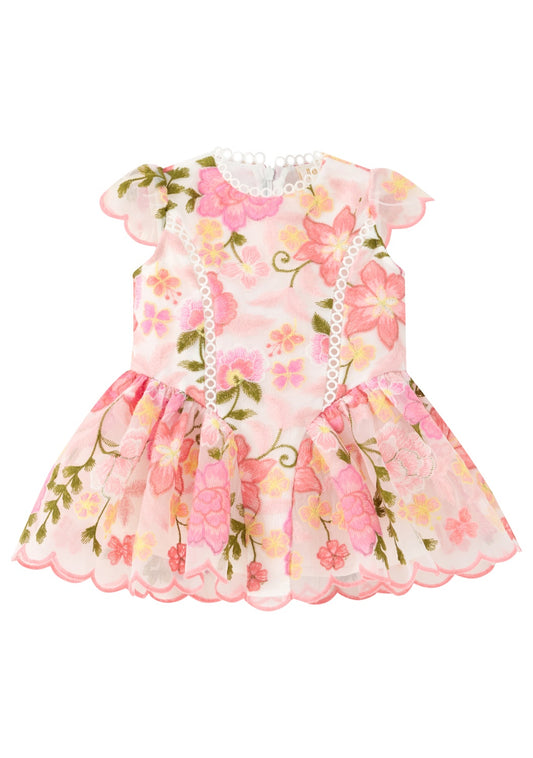 Avery  Embroidered Mini Dress -Baby