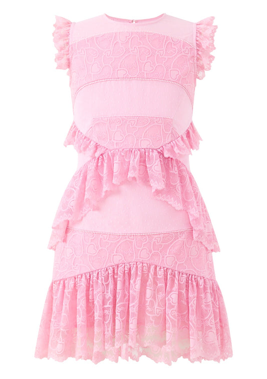 Lucy Frill Mini Dress فستان