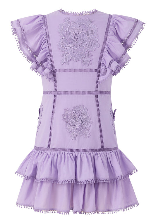 Carolyn Fril Cotton Mini Dress