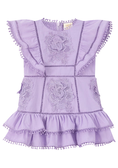 Carolyn Fril Cotton Mini Dress