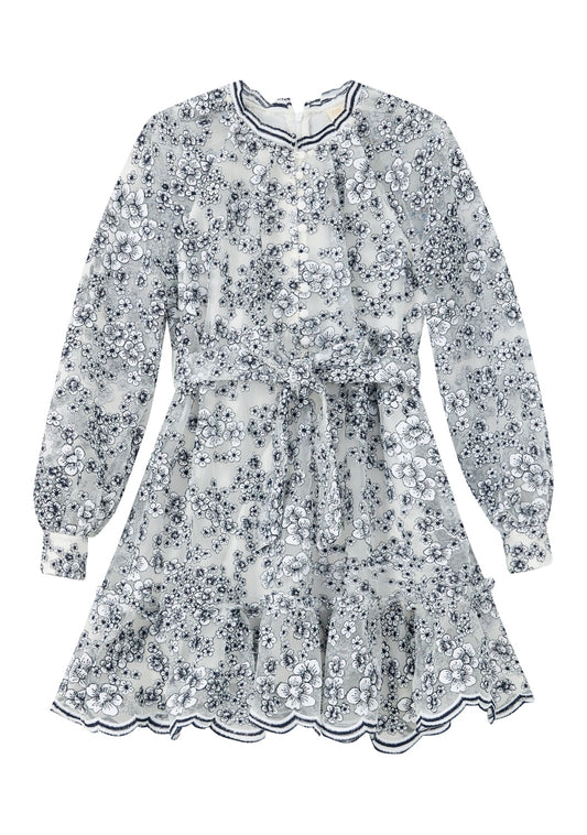 Elza Embroidered Mini Dress