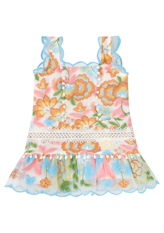 Blanca Embroidered Mini Dress  -Baby