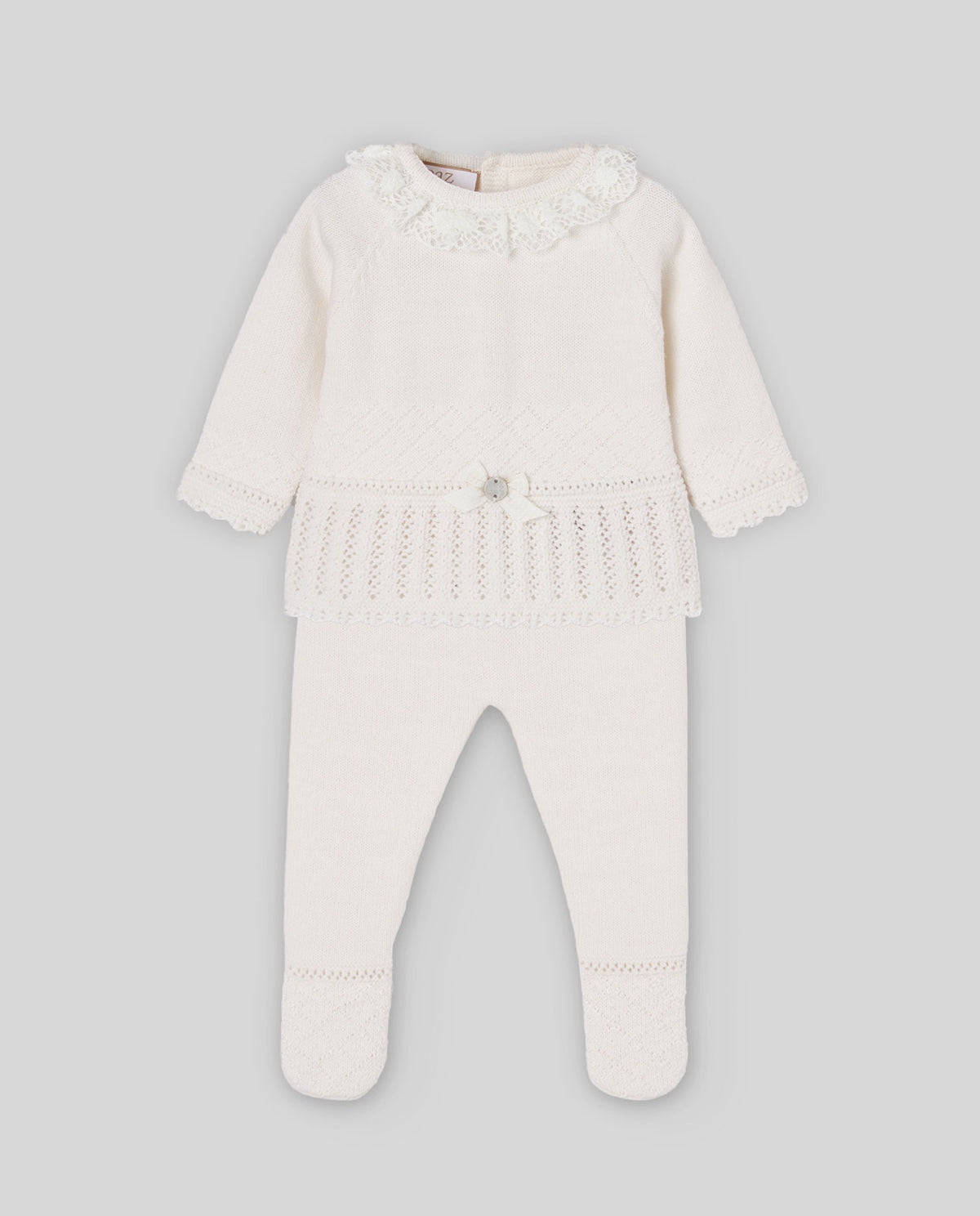 SET KNIT NEWBORN SWEATER+ LEGGINS