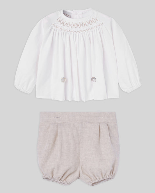 SET WOVEN NEWBORN BLOUSE 006-153121