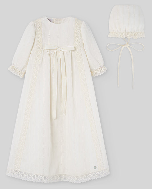 SET WOVEN NEWBORN DRESS 008-152835