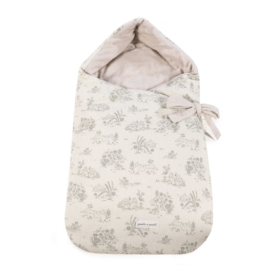 Baby Nest with Hood Toile de Jouy Cream1120900296