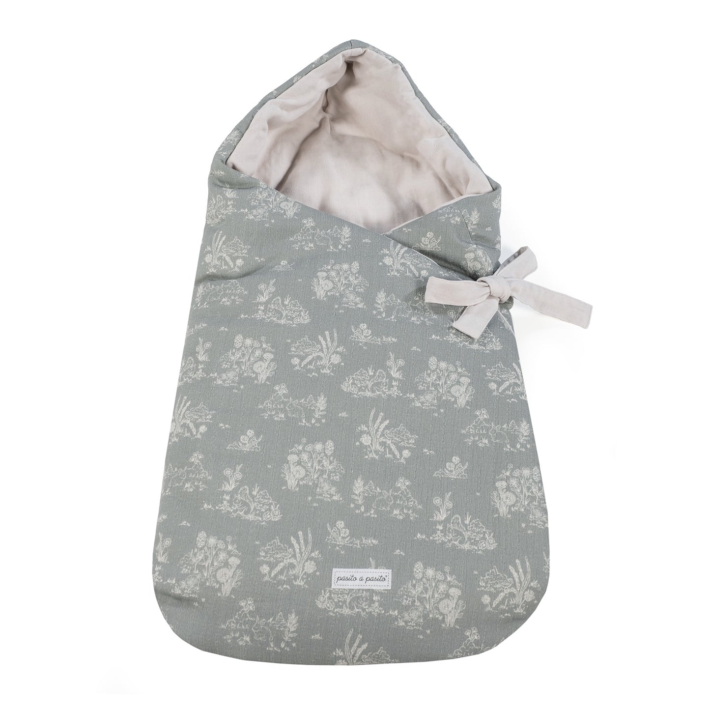 Baby Nest with Hood Toile de Jouy Forest1120900297