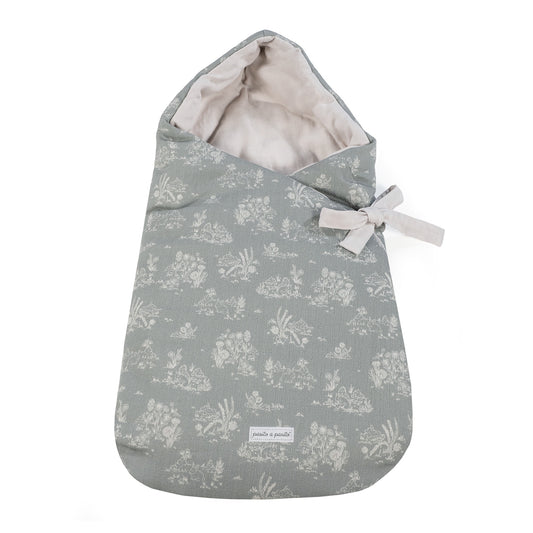 Baby Nest with Hood Toile de Jouy Forest1120900297