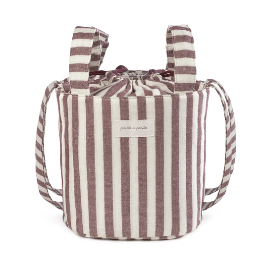 Bucket Bag Cherry StripsCherry