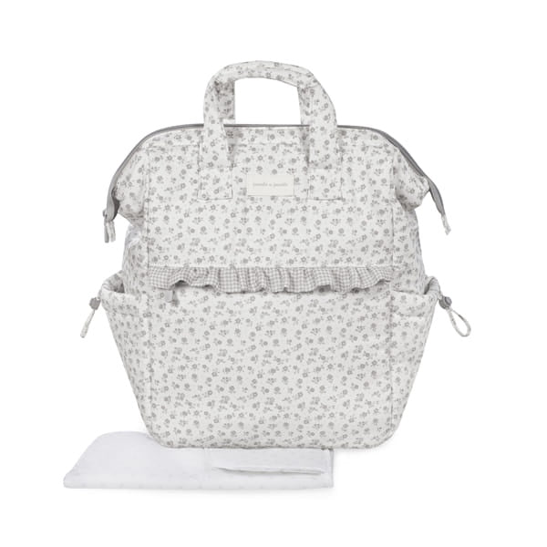 Rucksack Little Bloom FlowersGrey