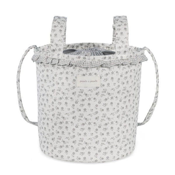 Bucket Bag Little BloomFlowers Grey
