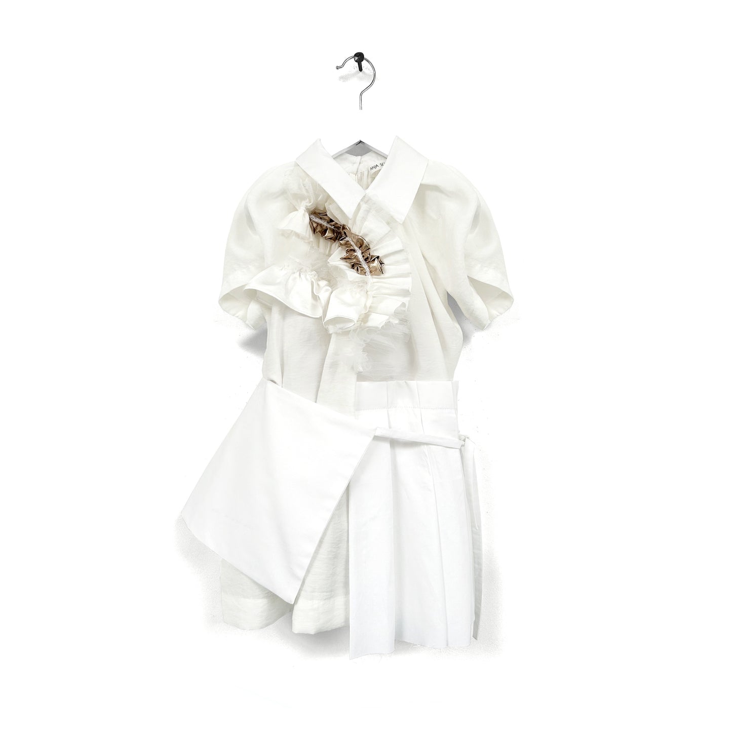 blouse dress + ruffles -WING