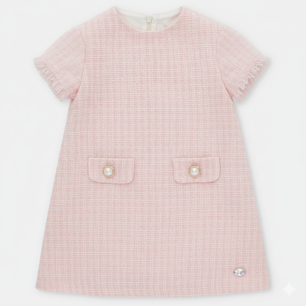 DRESS WOVEN GIRL DERBY047-21276