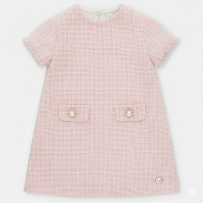 DRESS WOVEN GIRL DERBY047-21276