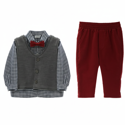 BOY SET (LONG PANTS & SHIRT) REF. 2857INV-25 "OXFORD"