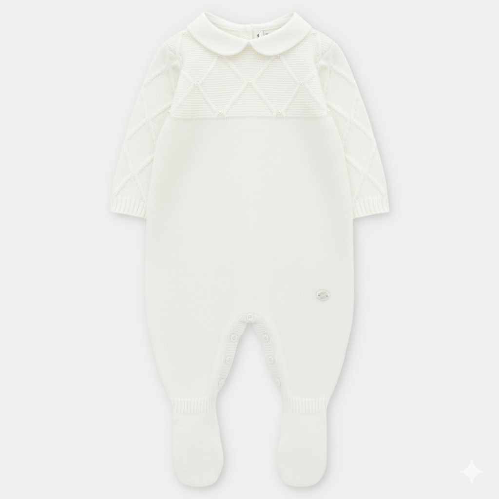 LONG ROMPER FEET KNIT UNISEX YORK003-10280