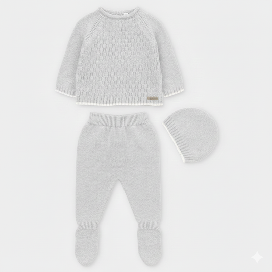 SET SWEATER LEGGINS & HAT KNIT UNISEX SHERWOOD004-10287