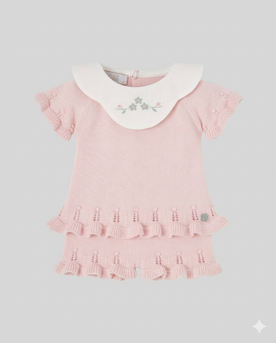SET KNIT NEWBORN SWEATER 003-123594+LEGGINS 016-123595 "FRESCURA"