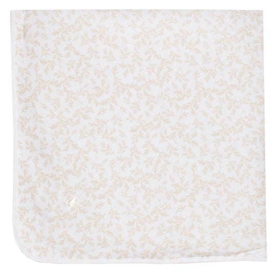BEIGE TOILE BABY GIRL BLANKET بطانية اطفال